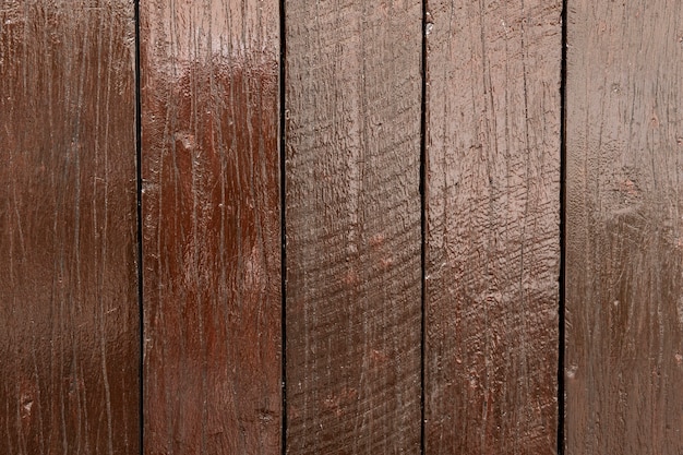 Fond texturé de planches de bois marron