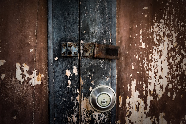 Photo gratuite fond de texture de porte en bois grungy