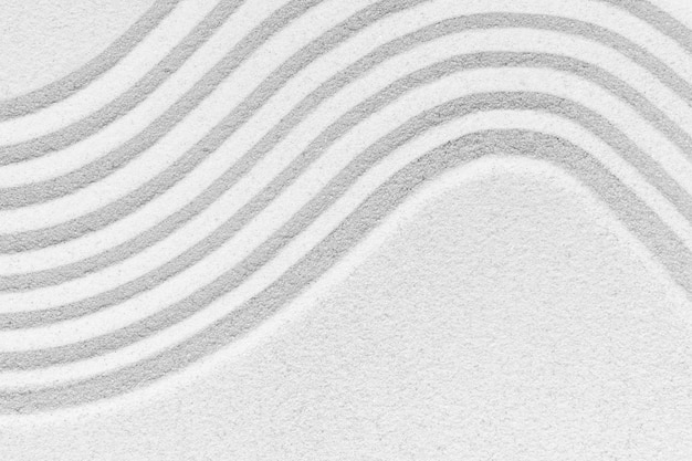 Photo gratuite fond de texture de surface de sable blanc concept zen et paix