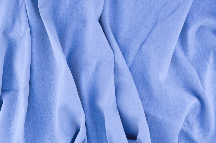 Photo gratuit fond de texture de tissu bleu gros plan