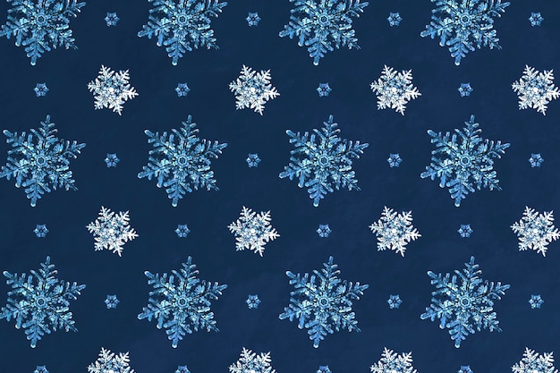 Fond Transparent Flocon De Neige De Noël Bleu, Remix De La Photographie Par Wilson Bentley