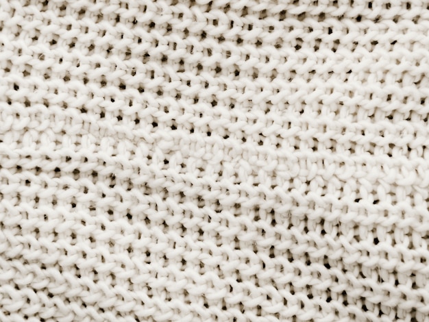 Fond en tricot blanc