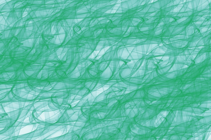 Photo gratuit fond vert avec des vagues vertes