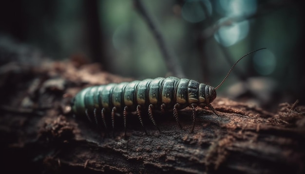 Photo gratuite forêt fantasmagorique grouillant d'arthropodes toxiques générés par l'ia