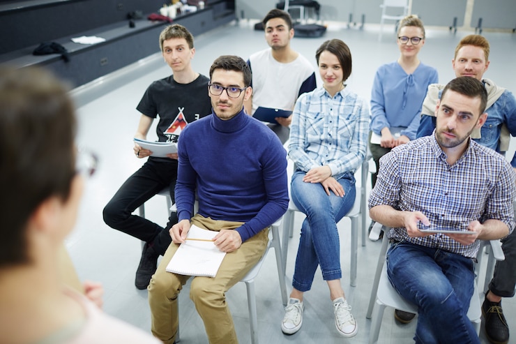 Photo gratuit formation des cadres