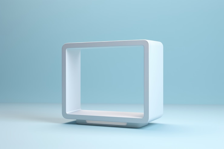 Photo gratuit forme carrée géométrique 3d abstraite