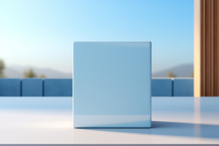 Photo gratuit forme carrée géométrique abstraite 3d