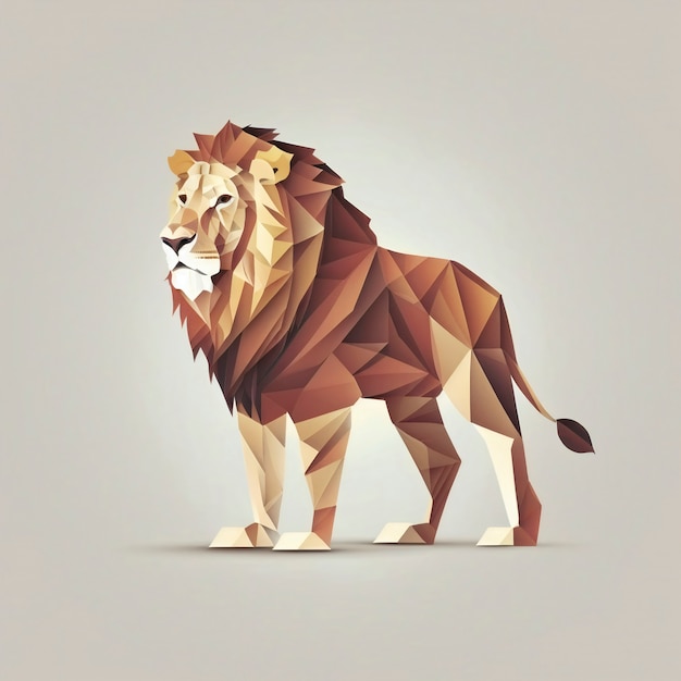 Forme de lion générée par l'intelligence artificielle