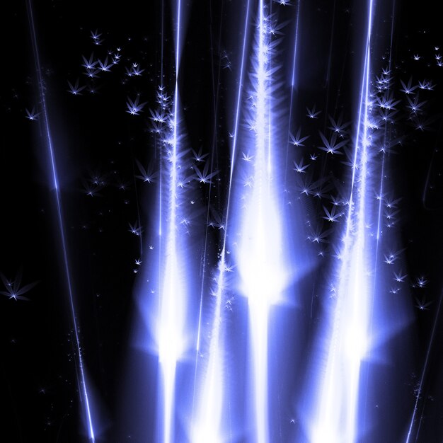 forme de météores pourpre tomber fond d&#39;écran 3D illustration