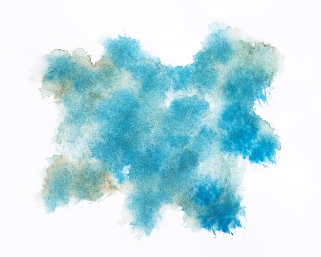 Forme de nuage bleu aquarelle