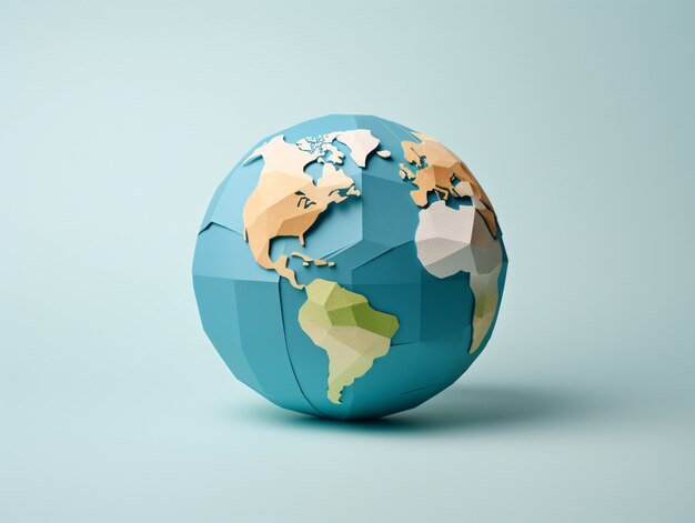 La forme de la planète Terre en 3D