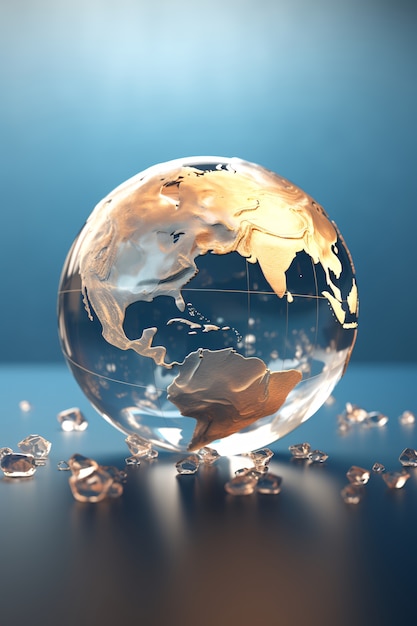 Forme de la planète Terre en 3D