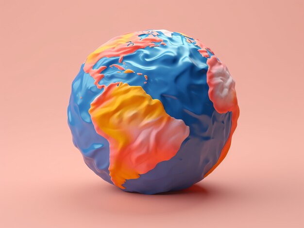 Forme de la planète Terre en 3D