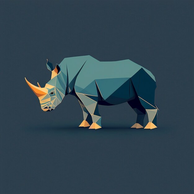 Forme de rhinocéros générée par l'intelligence artificielle