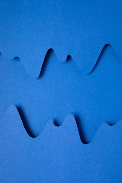 Formes de papier psychédélique bleu