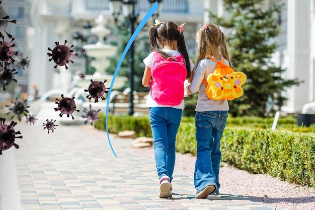 Photo gratuite forte immunité en tant que bouclier protégeant le virus des enfants, illustration.