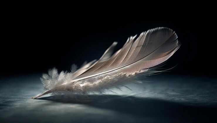 Photo gratuit la fragilité de la plume met en valeur l'élégance de l'animal dans la nature générée par l'ia
