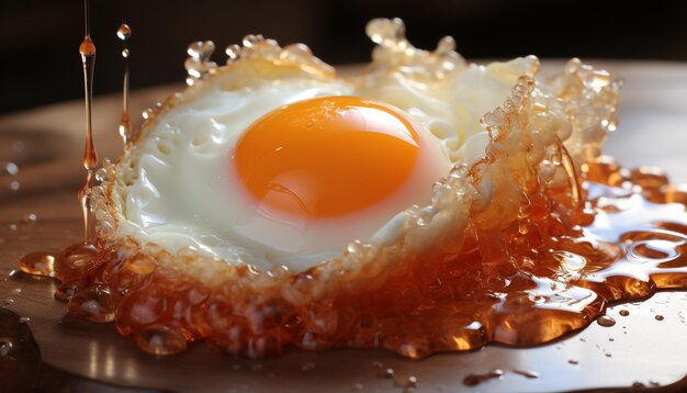 Photo gratuite la fraîcheur et la nature se combinent dans ce repas gourmet d'alimentation saine généré par l'intelligence artificielle