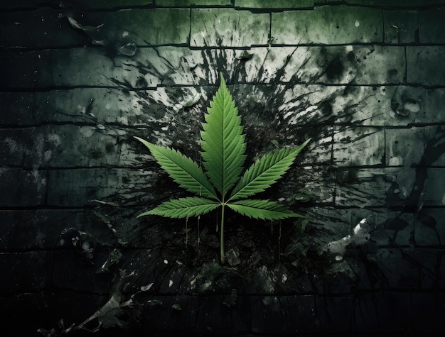 Photo gratuite fresh and vibrant green marijuana leaves on varied background