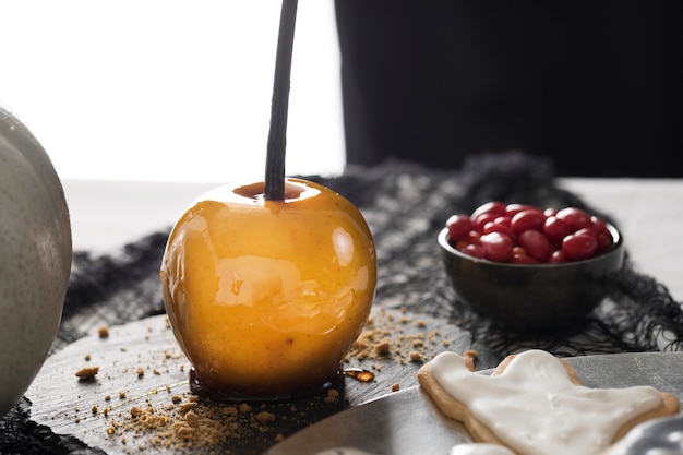 Friandises d'Halloween sur table