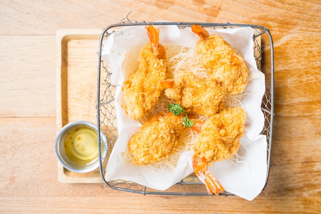 Fried boule de crevettes