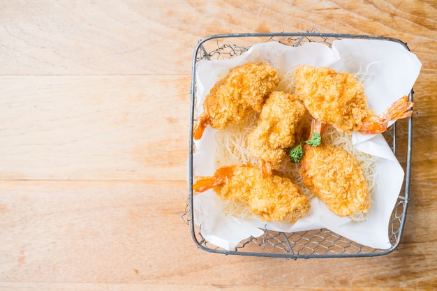 Fried boule de crevettes