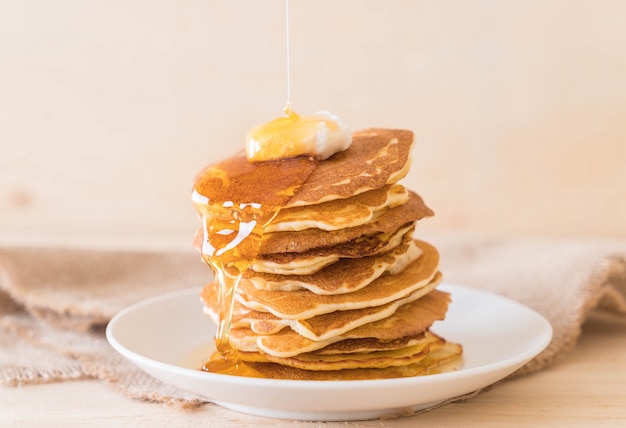 Fromage au pancake au miel