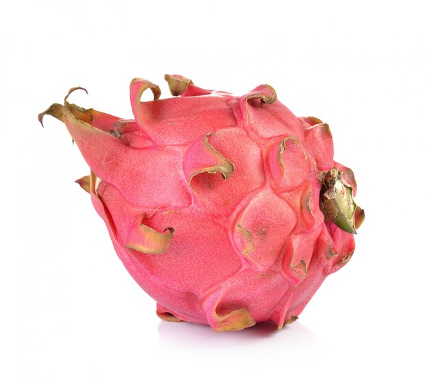 Fruit Du Dragon Sur Mur Blanc Photo Premium