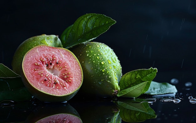 Photo gratuite fruit de goyave à la nature morte