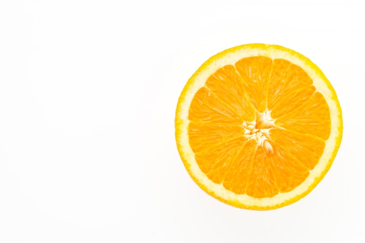 Photo gratuit fruit orange isolé sur fond blanc