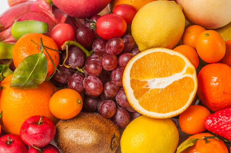Photo gratuit fruits colorés
