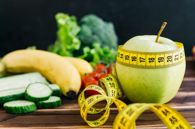 Photo gratuite fruits et légumes encore la vie