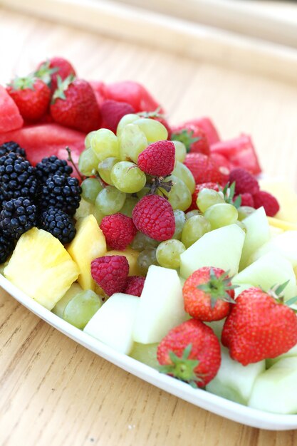 Fruits sur un plat