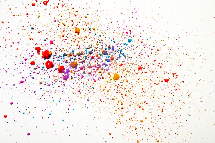 Photo gratuit gâchis coloré de gouttes aquarelles