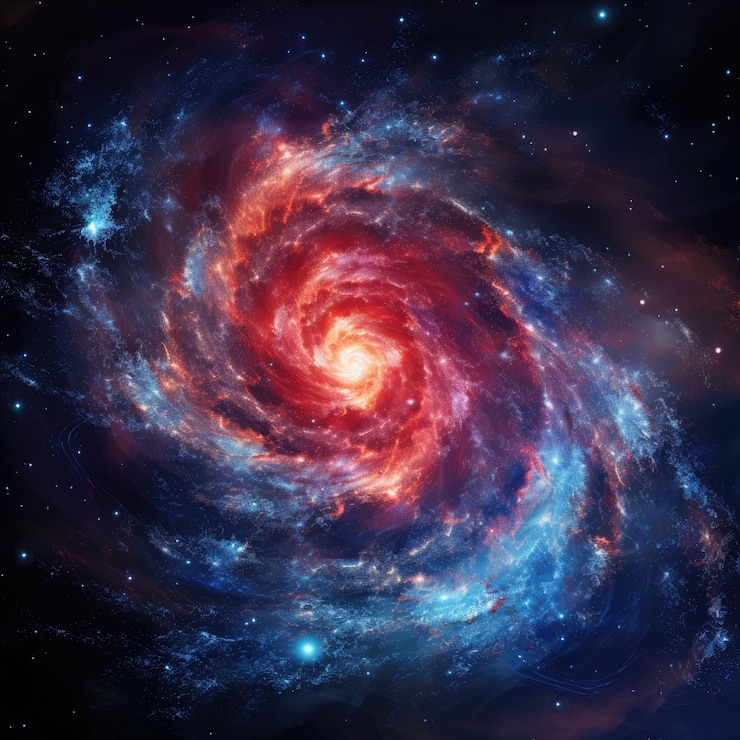 Photo gratuit la galaxie de l'art numérique