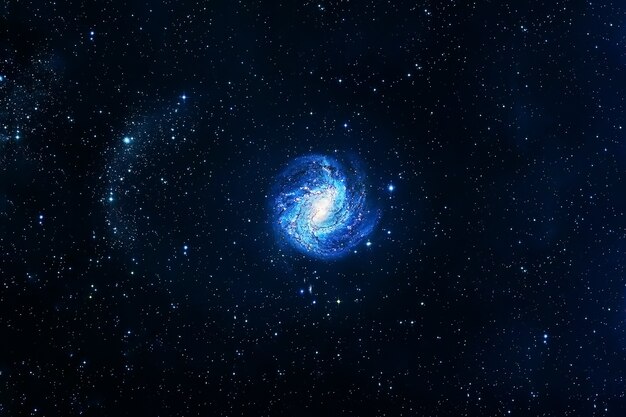 Galaxie spirale dans de belles couleurs les éléments de cette image ont été fournis par la nasa