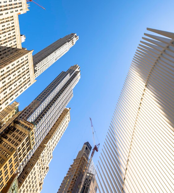 Gare du World Trade Center dans le centre-ville de New York, États-Unis