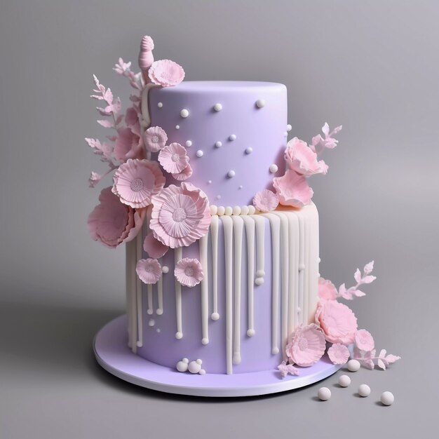 Gâteau d'anniversaire décoré en 3D