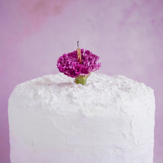 Gâteau d&#39;anniversaire en face de l&#39;aquarelle