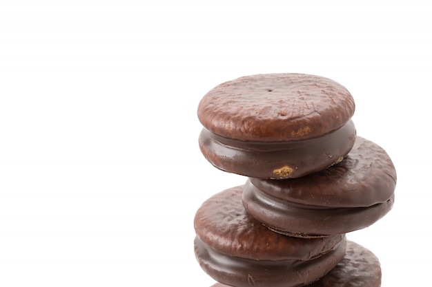 Photo gratuite gâteau au chocolat et aux guimauves