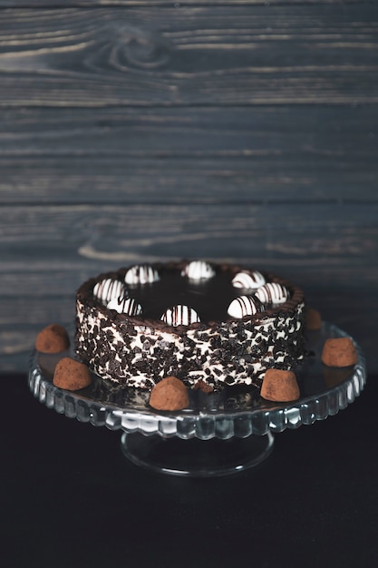 Gâteau au chocolat aux truffes au chocolat
