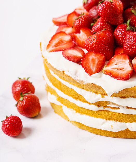 gâteau aux fraises