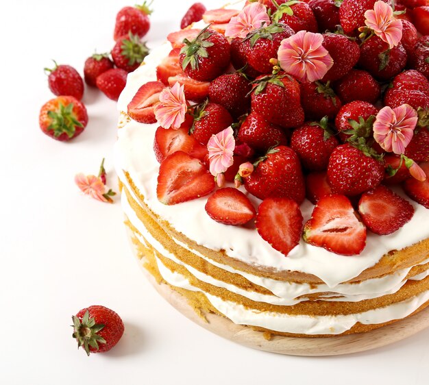 gâteau aux fraises