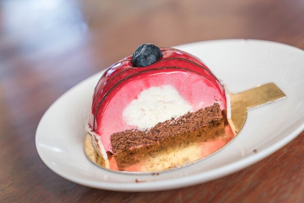 Gâteau aux mousses Rasberry