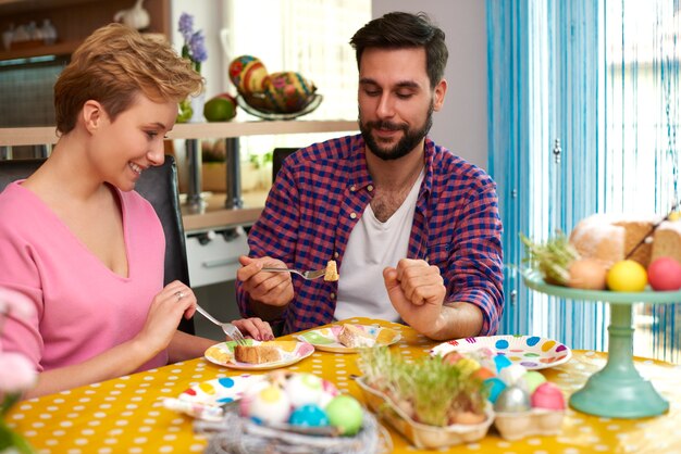 Le gâteau fait maison est le meilleur