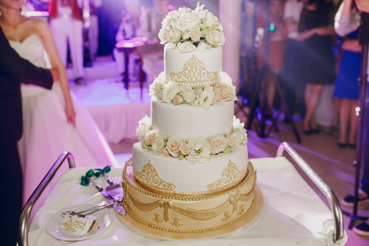 Photo gratuit gâteau de mariage