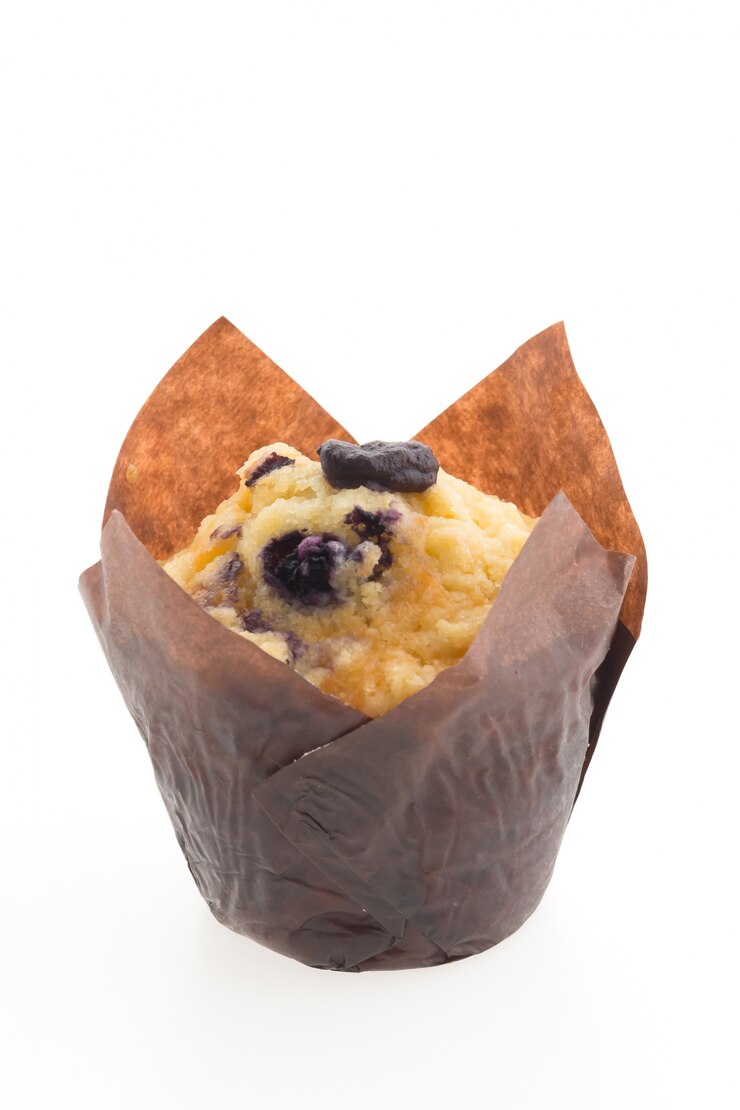 Photo gratuit gâteaux aux muffins aux myrtilles