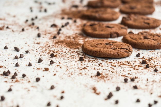 Gâteaux Avec Des Pépites De Chocolat