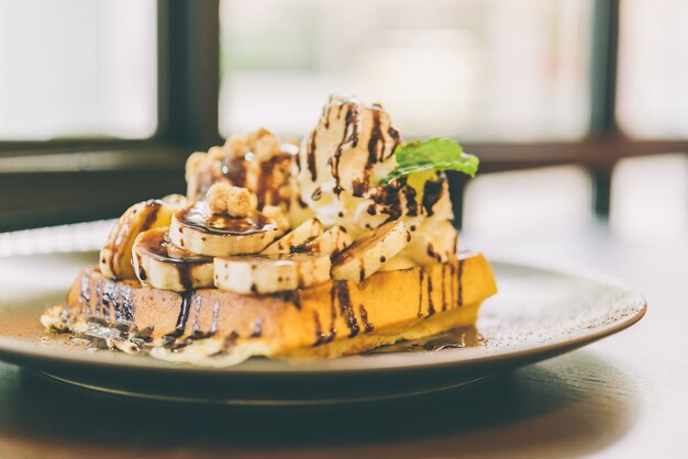 Gaufre à la banane