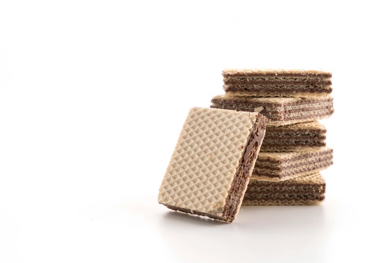 Photo gratuit gaufrette au chocolat